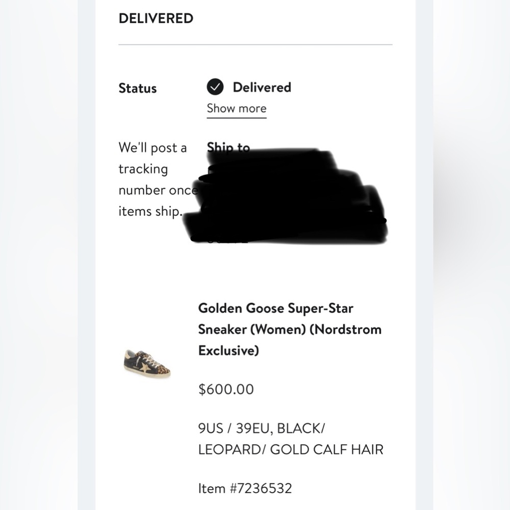 Golden Goose Black/Leopard/Gold Calf Hair Super-Star Private/Edt- Size 39 (9) - Picture 15 of 16